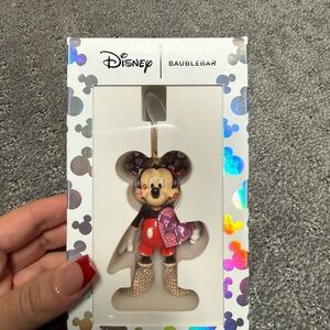 BaubleBar Disney Valentines Chocolate heart Mickey Mouse bag charm/key chain